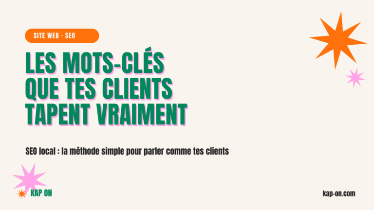 SEO local : les mots-clés que tes clients tapent vraiment