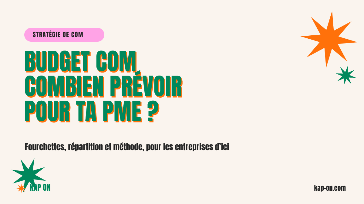 Budget communication : combien ta PME doit-elle prévoir ?