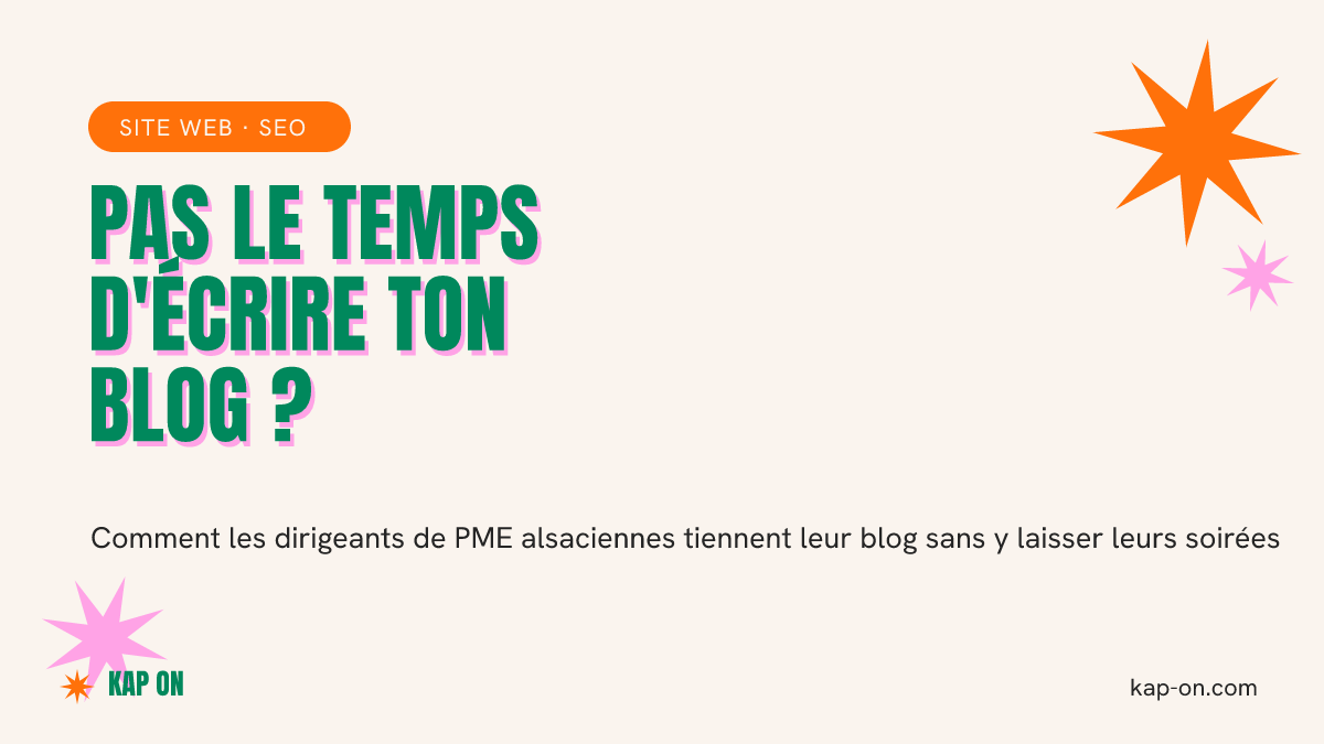 Tenir un blog d'entreprise quand tu diriges une PME à 200 à l'heure
