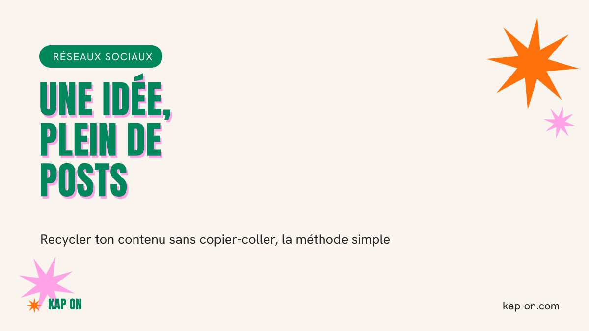 Recycler ton contenu sur les réseaux sociaux sans copier-coller